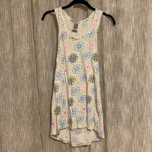 Vintage Scanty Floral Print Women's Sleep Dress
